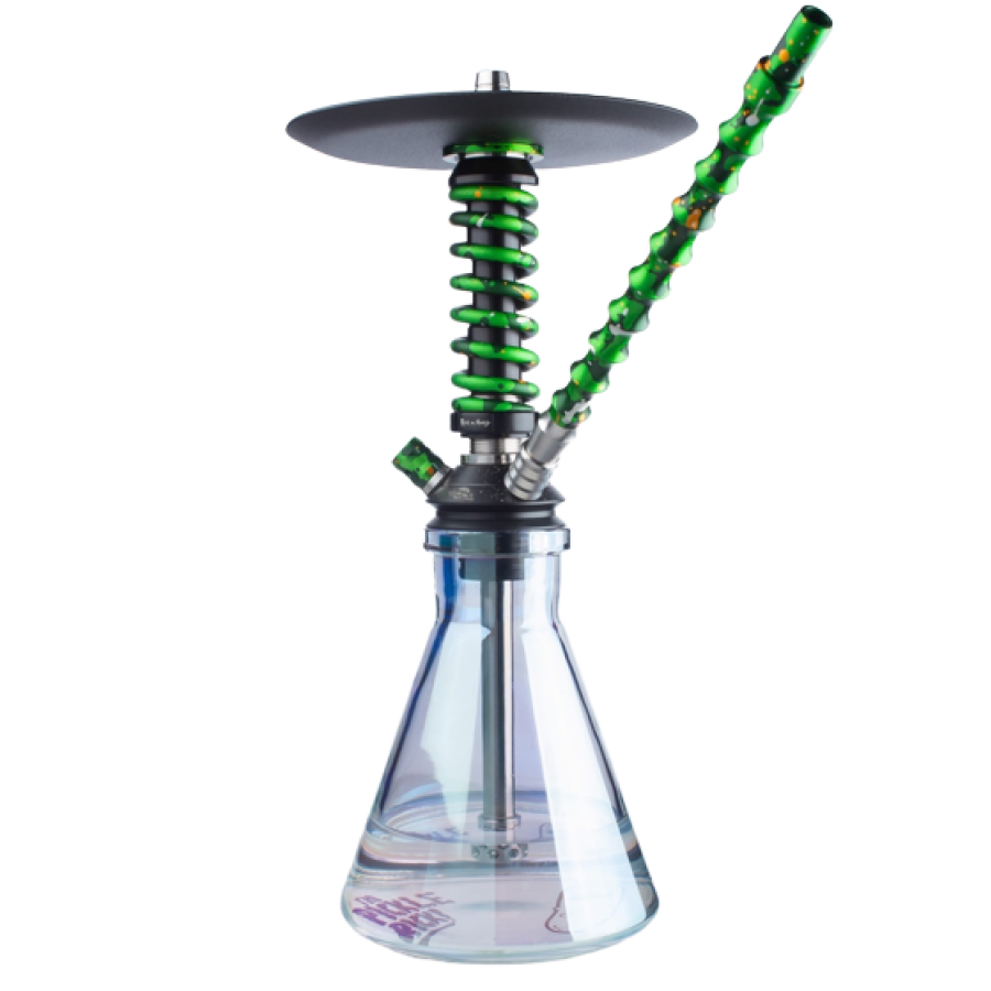 Кальян Mamay Customs Coilovers Micro Rick And Morty (Зелёный, 30 см)