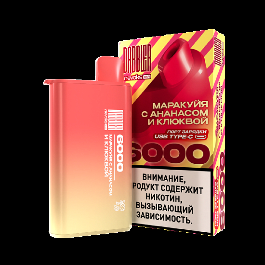 Электронка Dabbler 6000 Маракуйя С Ананасом И Клюквой